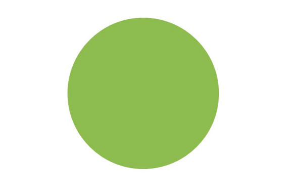 SEÑAL VINILO ADHESIVO AVISADOR PUERTA CRISTALØ 100 MM VERDE