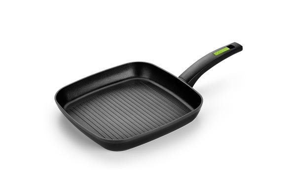 GRILL ALUMINIO FORJADO GREEN CON RAYAS28 CM INDUCCION