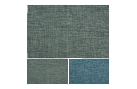 MANTEL INDIVIDUAL POLYESTER 45X30SURTIDOS AZUL/VERDE
