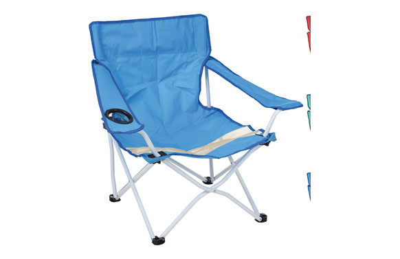 SILLA PLEGABLE CON BRAZOS DE TELA3 COLORES SURTIDOS