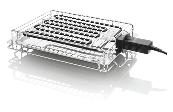 Barbacoa electrica Haeger para carne, pescado y verduras 