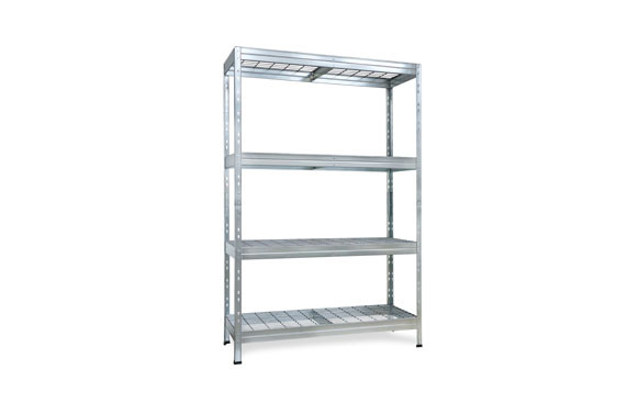 ESTANTERIA METALICA GALVANIZADA BALDAS REJILLA4 BALDAS 180X120X45 CM