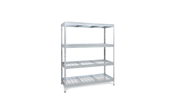 ESTANTERIA METALICA GALVANIZADA BALDAS REJILLA4 BALDAS 180X150X60 CM