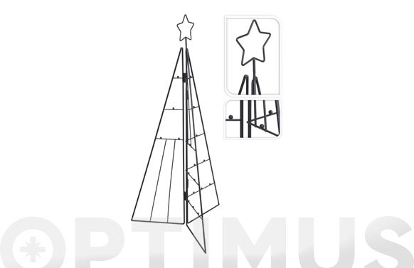 ARBOL NAVIDAD METALICO FOTOS / POSTALES3D 70 CM NEGRO