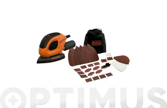 LIJADORA CON CABLE ORBITALMOUSE 55 W 15 ACCESORIOS