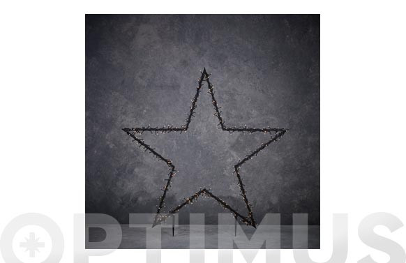 ESTRELLA LEDS EXTERIORBLANCO CALIDO-60X73CM