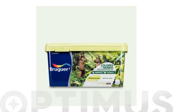 PINTURA PLASTICA COLORES MUNDO  4LAMAZONAS MATIZ DE VERDE