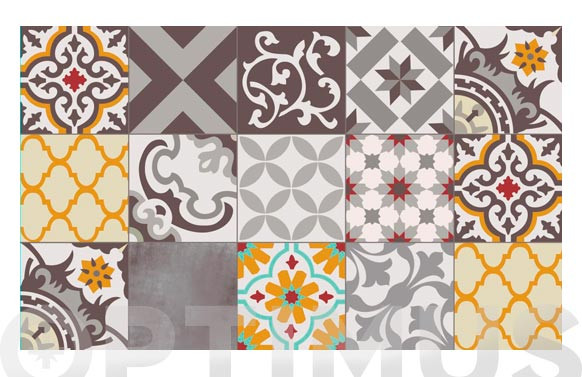 ALFOMBRA VINILICA CROMA 45X75 CMPATCH GRIS AMBAR