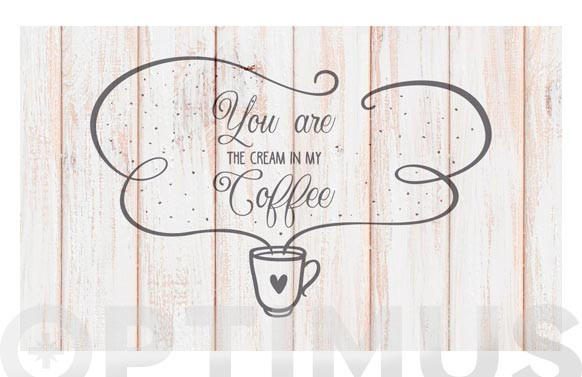 ALFOMBRA VINILICA CROMA 45X75 CMTXT COFFEE