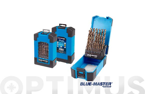 BROCA METAL PROFESIONAL CILINDRICA HSSCO DIN 338 J1 A 13 MM 25 UNIDADES