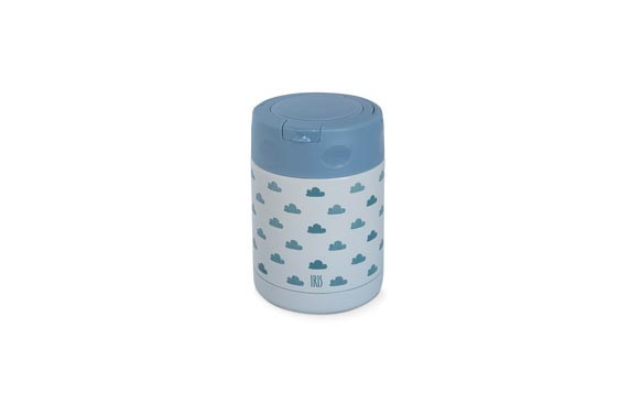 TERMO NIÑOS +BOLSA350 ML-NUBES AZUL