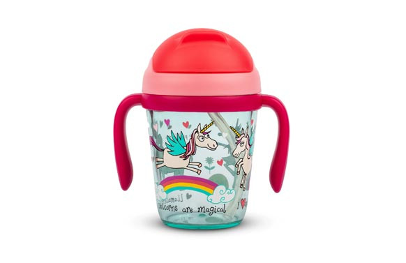 VASO INFANTIL TRITRAN CON ASAS 300 MLUNICORNIOS