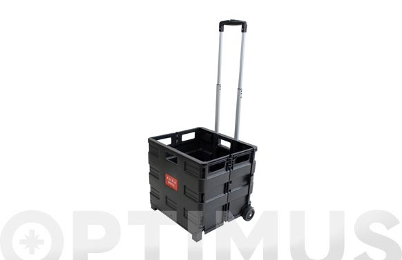 CARRO/CAJA PLEGABLENEGRO 42X38X40,5 CM