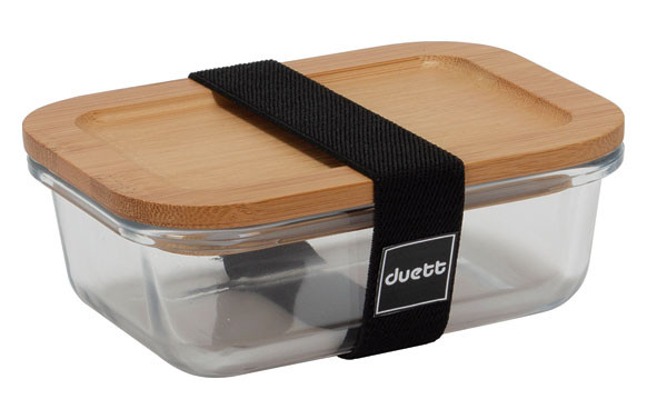 CONTENEDOR PORTA ALIMENTOS HERMETICO CRISTAL/TAPA 370 ML