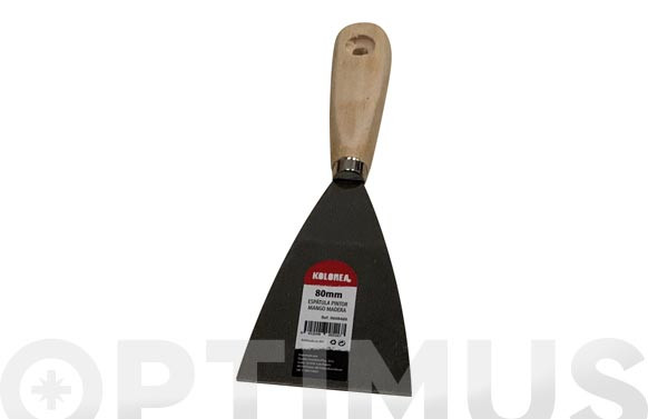 ESPATULA PINTOR ACERO MANGO MADERA80MM