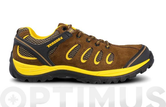 ZAPATO RADIO MARRON-AMARILLO S1P SRCT 48