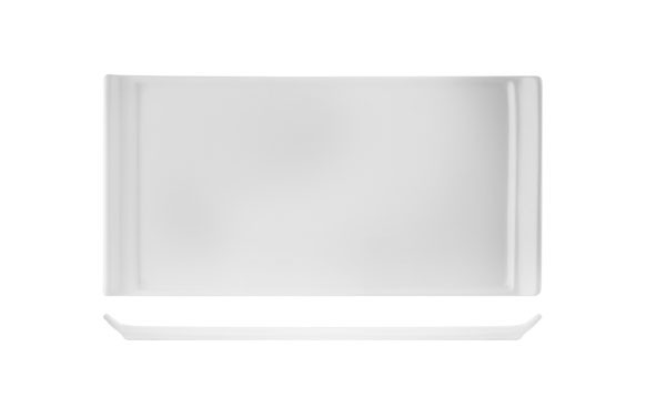 BANDEJA PORCELANA BLANCA28X15 CM