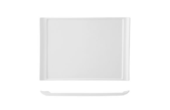 BANDEJA PORCELANA BLANCA25X17 CM