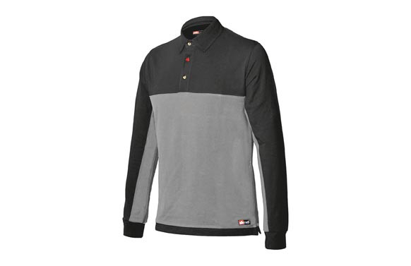 POLO STRETCH MANGA LARGAGRIS TALLA S