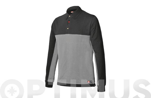 POLO STRETCH MANGA LARGAGRIS TALLA XL