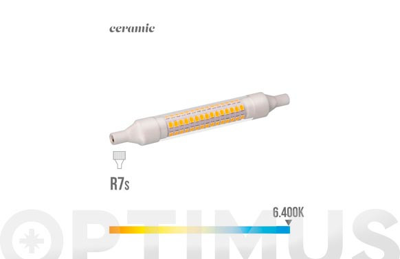 LAMPARA  LINEAL LED 360ºR7S 78 MM 5,5 W LUZ FRIA
