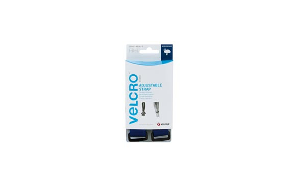 CORREA AJUSTABLE GANCHO Y BUCLE (2 UNIDADES)25X46 MM AZUL