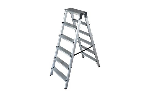 ESCALERA ALUMINIO TIJERA DOBLE ACCESO6 PELDAÑOS