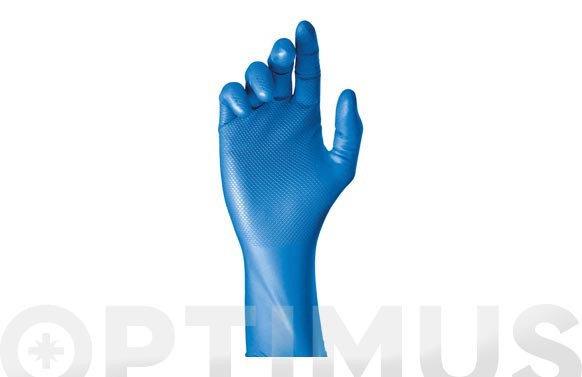 GUANTE DESECHABLE GRIPPAZ AZUL *T.10 (50UNS)