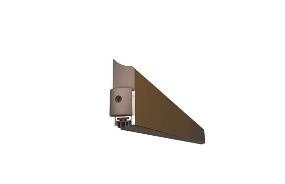BURLETE BAJO PUERTA ALUMINIO/GOMA RETRACTIL 83 CM MARRON