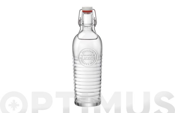 BOTELLA VIDRIO OFFICINA BORMIOLITRANSPARENTE 1,2 L