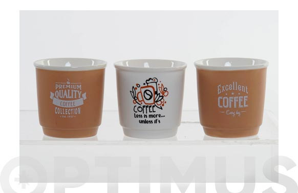 TAZA CAFE NEW BONE CREMA9 CL SURTIDO