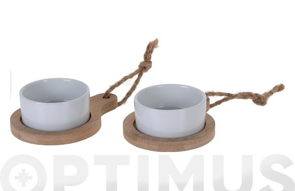 BOL CON BASE MADERA SET 2UD.7.5CM