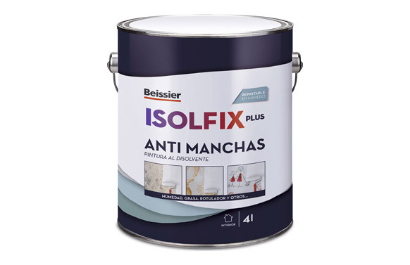 PINTURA ANTIMANCHAS ISOLFIX PLUS 4L BLANCO