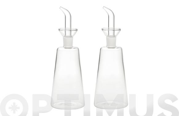ACEITERA/VINAGRERA ANTIGOTEO VIDRIO 2 U300 ML