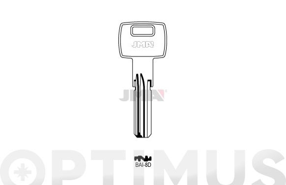 LLAVE SEGURIDAD LATON PUNTOSBAI-8D