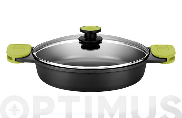 CAZUELA BAJA ALUMINIO FUNDIDO FOODIE24 CM INDUCCION