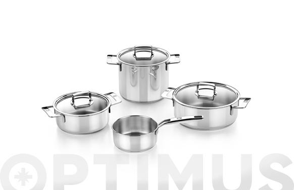 BATERIA DE COCINA INOX 4 PIEZAS SIGNATUREINDUCCION
