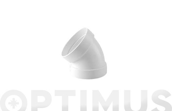 CODO ESTANCO 45º ALUMINIOØ100MM BLANCO