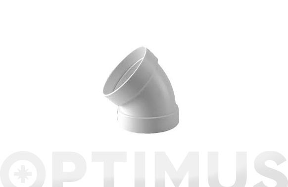 CODO ESTANCO 45º ALUMINIOØ110MM BLANCO