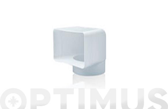 CODO VERTICAL TUBO EXTRACCION PVCØ 3,5 150 X 75 MM