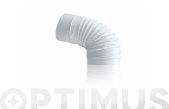 CODO FLEXIBLE TUBO EXTRACCION PVC REDONDOØ 100 MM