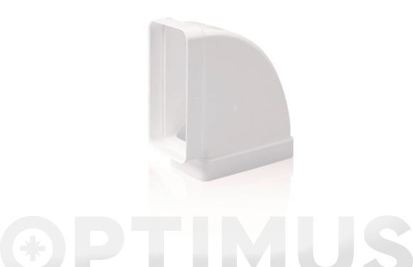 CODO RECTANGULAR HORIZONTAL 90º TUBO EXTRACCION PV150 X 75 MM