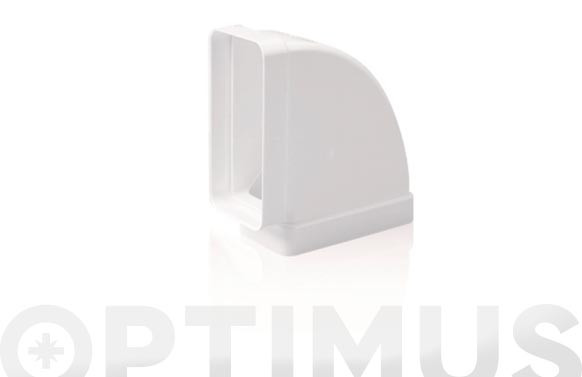 CODO RECTANGULAR HORIZONTAL 90º TUBO EXTRACCION PV110 X 55 MM