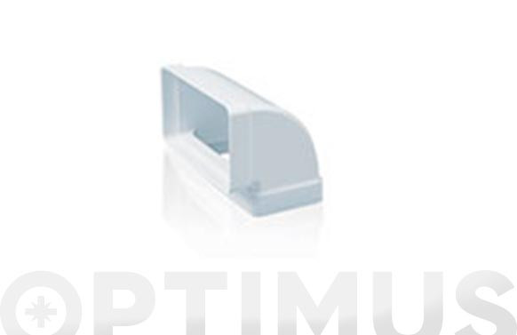 CODO RECTANGULAR VERTICAL 90º TUBO EXTRACCION PVC150 X 75 MM