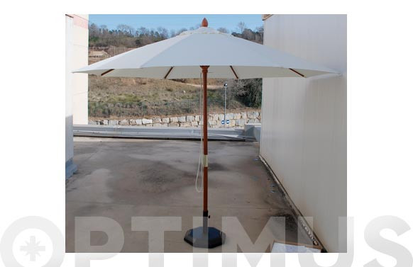 PARASOL MADERA 250 CM TUBO 38 MMCRUDO