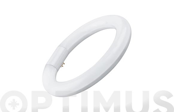 FLUORESCENTE ALUMINIO CRISTAL LED CIRCULART-9 22 CM 15W LUZ FRIA