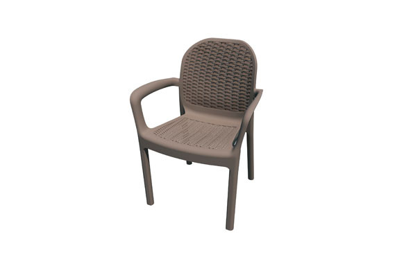 SILLON RATAN RESINA MIRANDA TAUPE