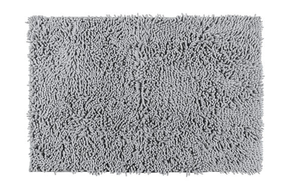 ALFOMBRA DE BAÑO CHENILLE GRIS CLARO50 X 80 CM