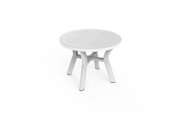 MESA REDONDA JAZMIN BLANCO100 CM
