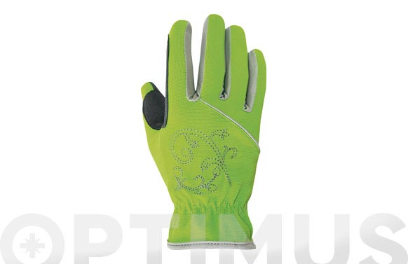 GUANTE PIEL SINTETICA/SPANDEX VERDETALLA 8